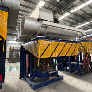 melting furnace with steel shell